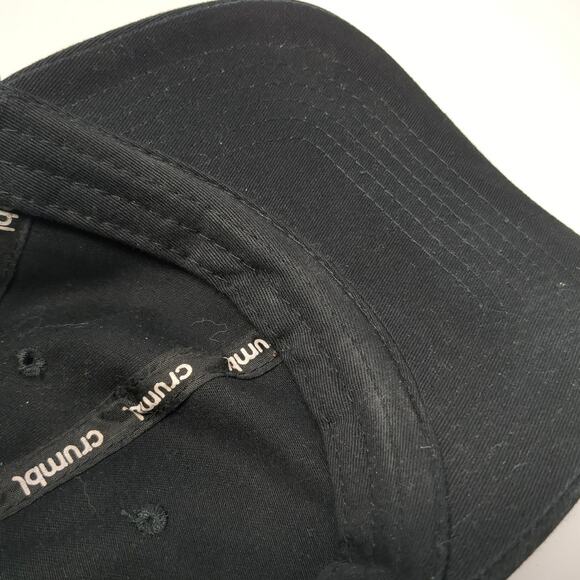 Crumbl Slideback Baseball Cap Black One Size Adjustable 6 Panel Vented Holes - Picture 8 of 8